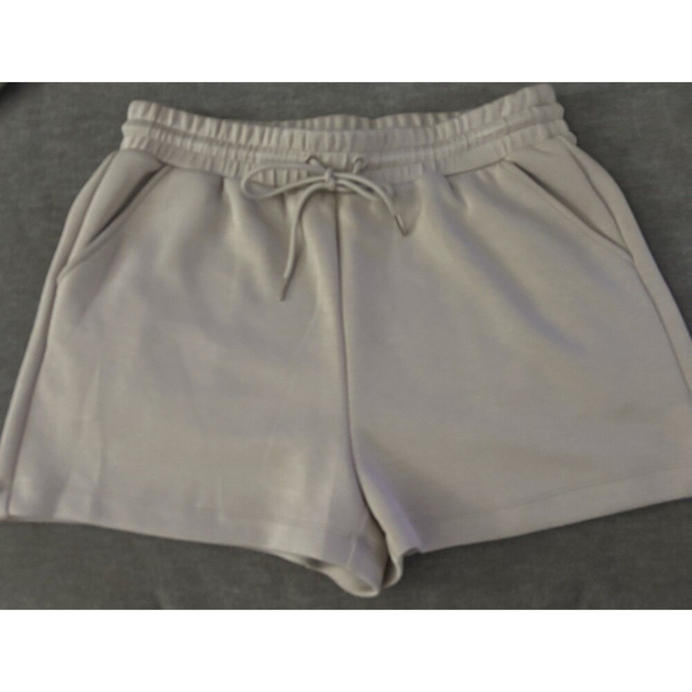 Elie Tahari Beige Drawstring Shorts ~ Size Medium ~ Lounge Athleisure
